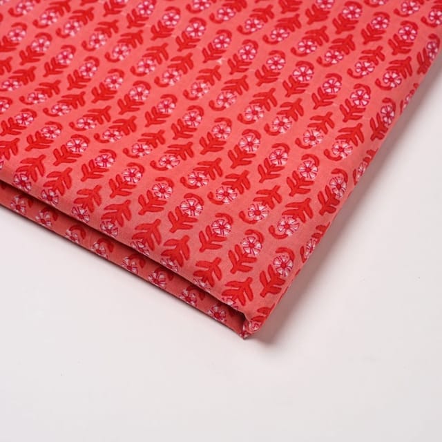 Gajree Colour Cambric Cotton Printed Fabric