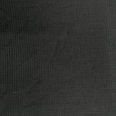 Black Color Checks Cotton Linen Fabric