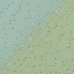 Lemon Colour Georgette Thread With Sequins Embroidered Fabric (1.80Meter Piece)