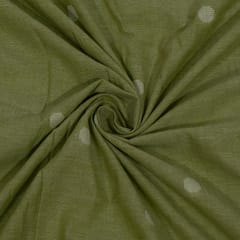 Green Colour Cotton Dobby Fabric