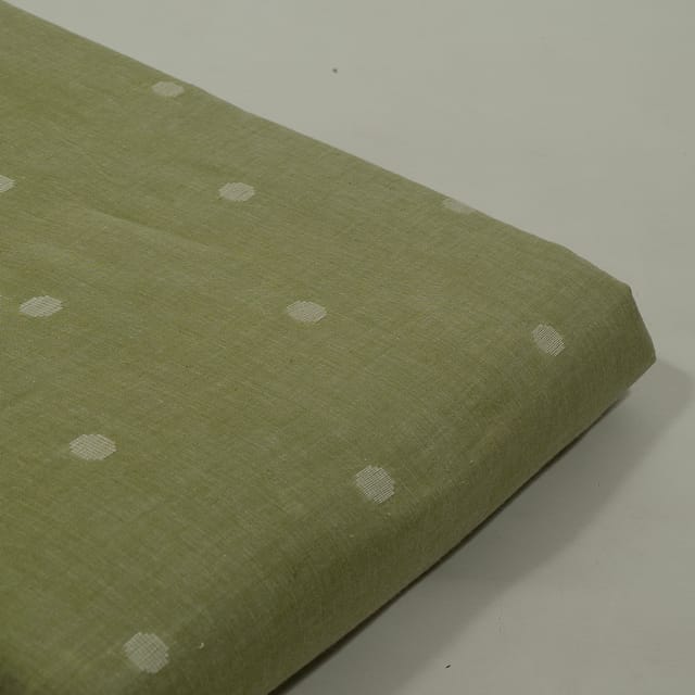 Green Colour Cotton Dobby Fabric