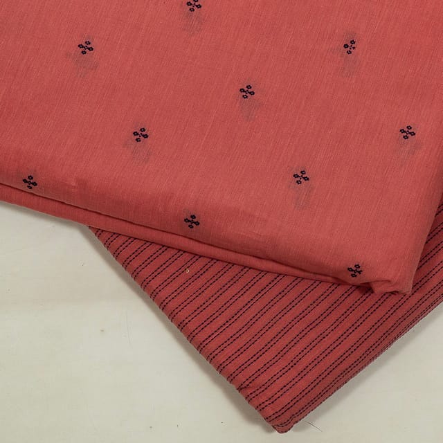 Gajree Colour Cotton Dobby Fabric Set (5 Mtr.)