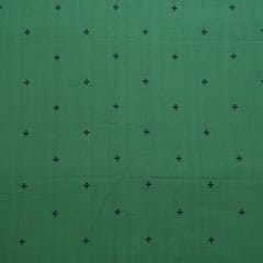 Green Colour Cotton Dobby Fabric Set (5 Mtr.)