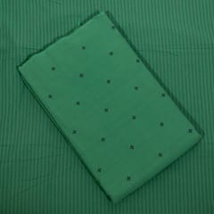 Green Colour Cotton Dobby Fabric Set (5 Mtr.)
