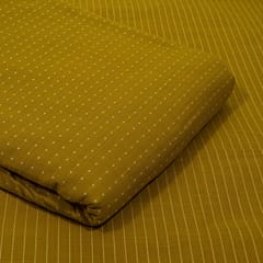 Mustard Colour Cotton Dobby Fabric Set (5 Mtr.)