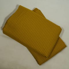Mustard Colour Cotton Dobby Fabric Set (5 Mtr.)