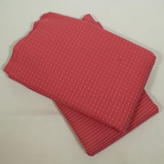 Pink Colour Cotton Dobby Fabric Set (5 Mtr.)