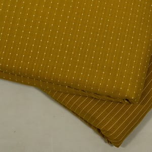 Mustard Colour Cotton Dobby Fabric Set (5 Mtr.)