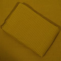 Mustard Colour Cotton Dobby Fabric Set (5 Mtr.)