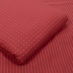 Pink Colour Cotton Dobby Fabric Set (5 Mtr.)