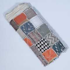 Multi Colour Cotton Patchwork Jacquard Fabric