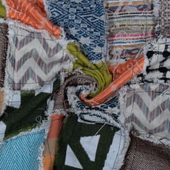 Multi Colour Cotton Patchwork Jacquard Fabric