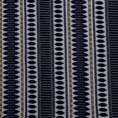 Blue Colour Cotton Acrylic Jacquard Fabric
