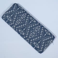 Blue Colour Cotton Jacquard Fabric