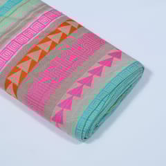 Multi Colour Cotton Jacquard Fabric
