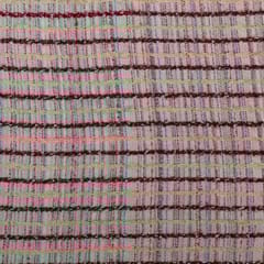 Off White Colour Cotton Acrylic Jacquard Fabric