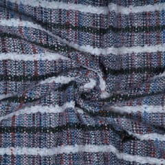 Grey Colour Cotton Acrylic Jacquard Fabric