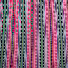Multi Colour Cotton Jacquard Fabric