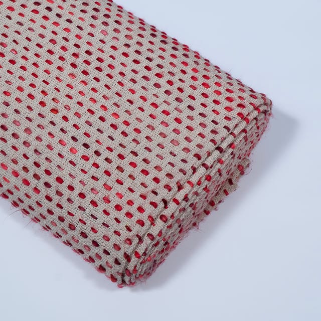 Multi Color Cotton Acrylic Jacquard Fabric