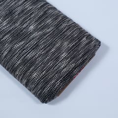 Black and White Colour Cotton Jacquard Fabric