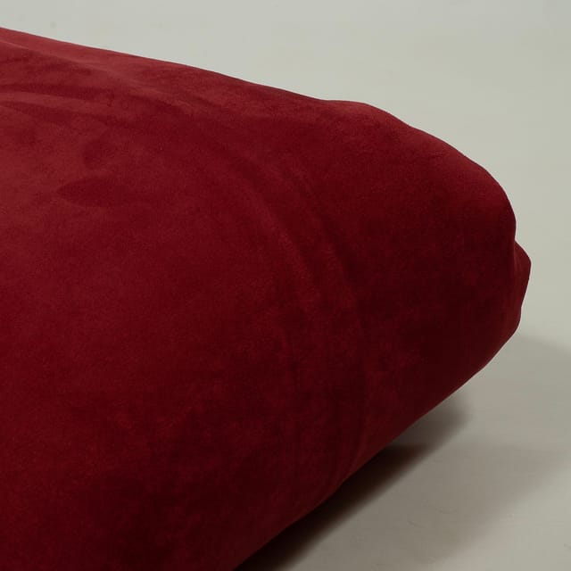 Maroon Colour Knitted Suede Fabric