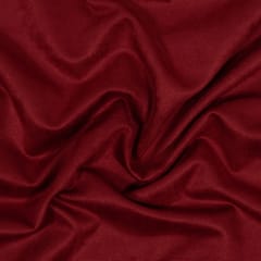 Maroon Colour Knitted Suede Fabric