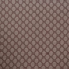 Brown Color Poly Cotton Jacquard Fabric