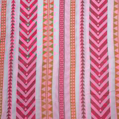 Multi Colour Viscose Cotton Jacquard Fabric