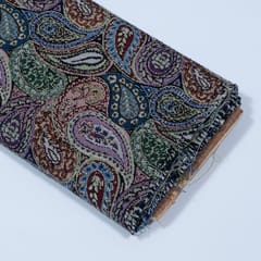 Multi Colour Poly Cotton Jacquard Fabric