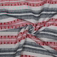 Multi Colour Cotton Jacquard Fabric