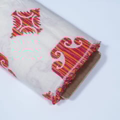 Multi Color Cotton Acrylic Jacquard Fabric