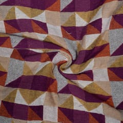 Multi Colour Cotton Acrylic Jacquard Fabric