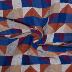 Multi Colour Cotton Acrylic Jacquard Fabric