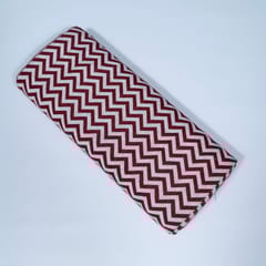 Maroon Colour Cotton Jacquard Fabric