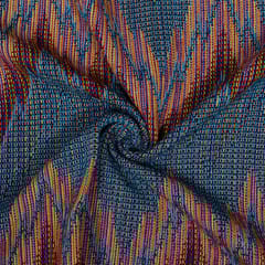 Multi Colour Cotton Acrylic Jacquard Fabric