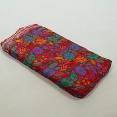Multi Colour Chiffon Digital Printed Fabric