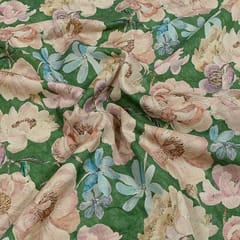 Multi Colour Corduroy Printed Fabric