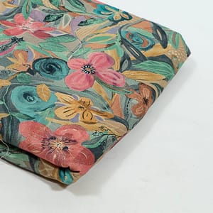 Multi Colour Corduroy Printed Fabric