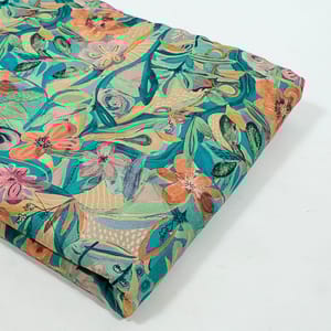 Multi Colour Corduroy Printed Fabric
