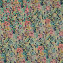 Multi Colour Corduroy Printed Fabric