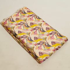 Multi Colour Modal Satin Printed Fabric