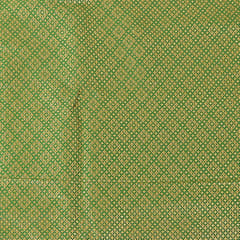 Green Colour Satin Brocade Fabric