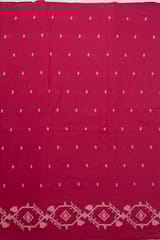 Majenta Colour Jamdani Cotton Jacquard Fabric