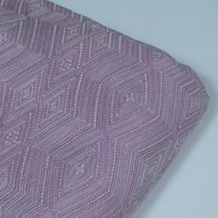Move Colour Mal Chanderi Embroidered Fabric