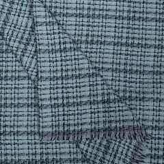 Black and Cream Colour Tweed Fabric