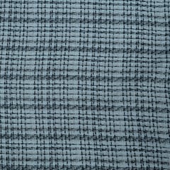 Black and Cream Colour Tweed Fabric
