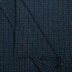 Grey Colour Sequins Tweed Fabric
