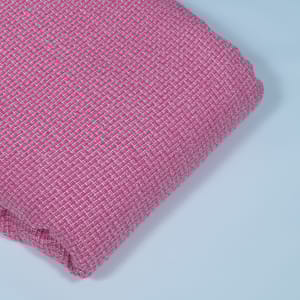 Pink Colour Tweed Fabric