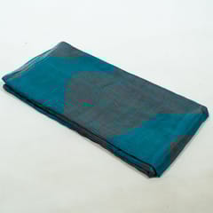 Blue Colour Viscose Habutai Silk Digital Printed Fabric