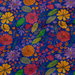 Multi Colour Chiffon Digital Printed Fabric